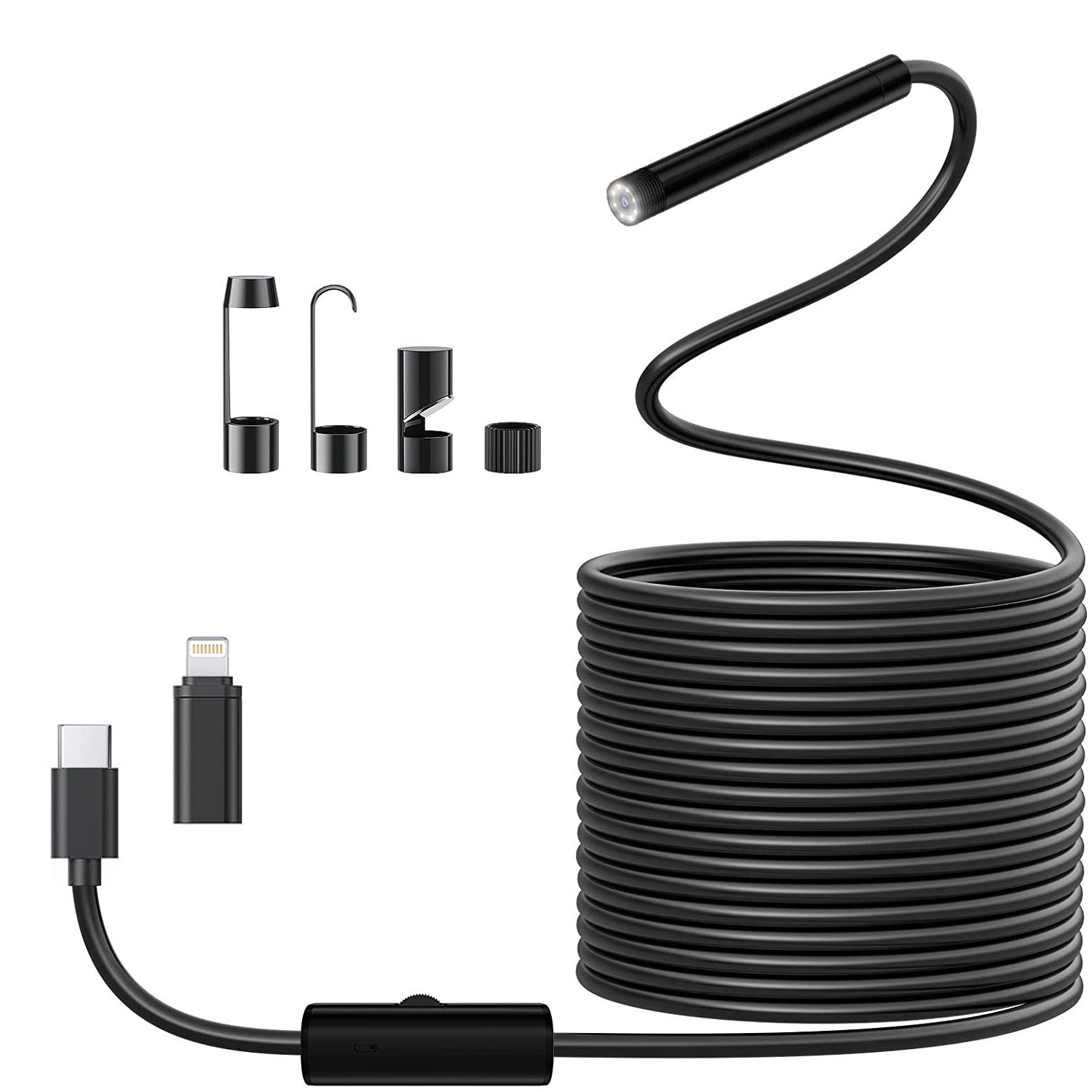 Macro Photography Led Lighting - 8mm Lens Industrial Endoscope, 1920p Borescope