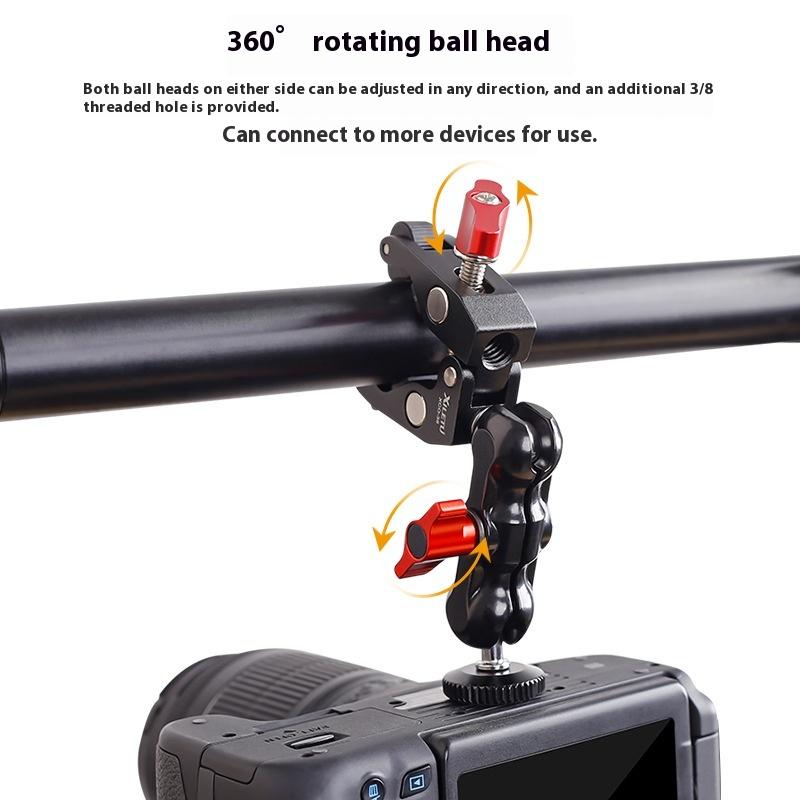 Photography Lighting Position - Camera Super Clamp with Double Ball