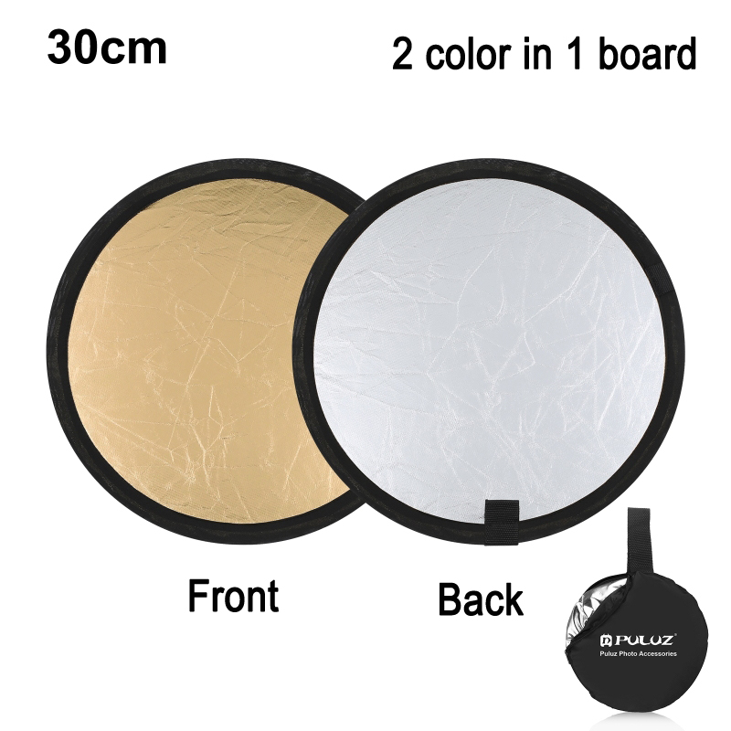 Reflector Disc Silver - PULUZ 30cm Photography Reflector Board Silver