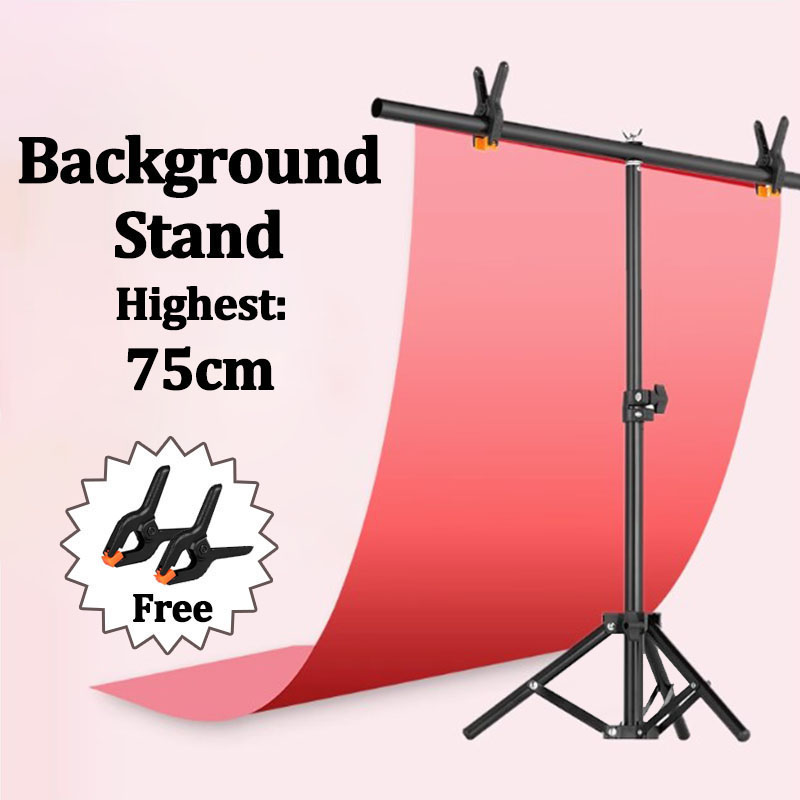 Photography Lighting Setup - T-shaped Photography Backdrops Stand 19.6 Inches