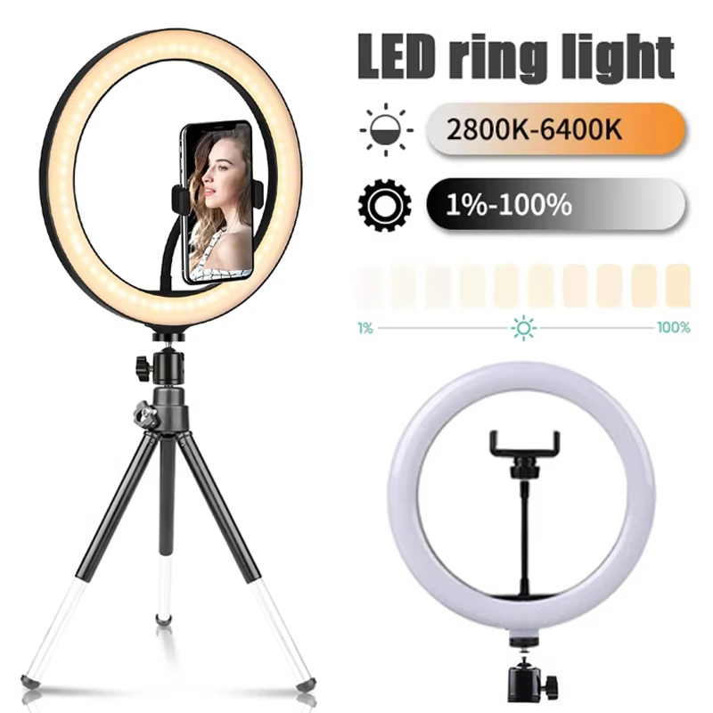 Photography Lighting Description - 10 inch Selfie Ring Light Photography