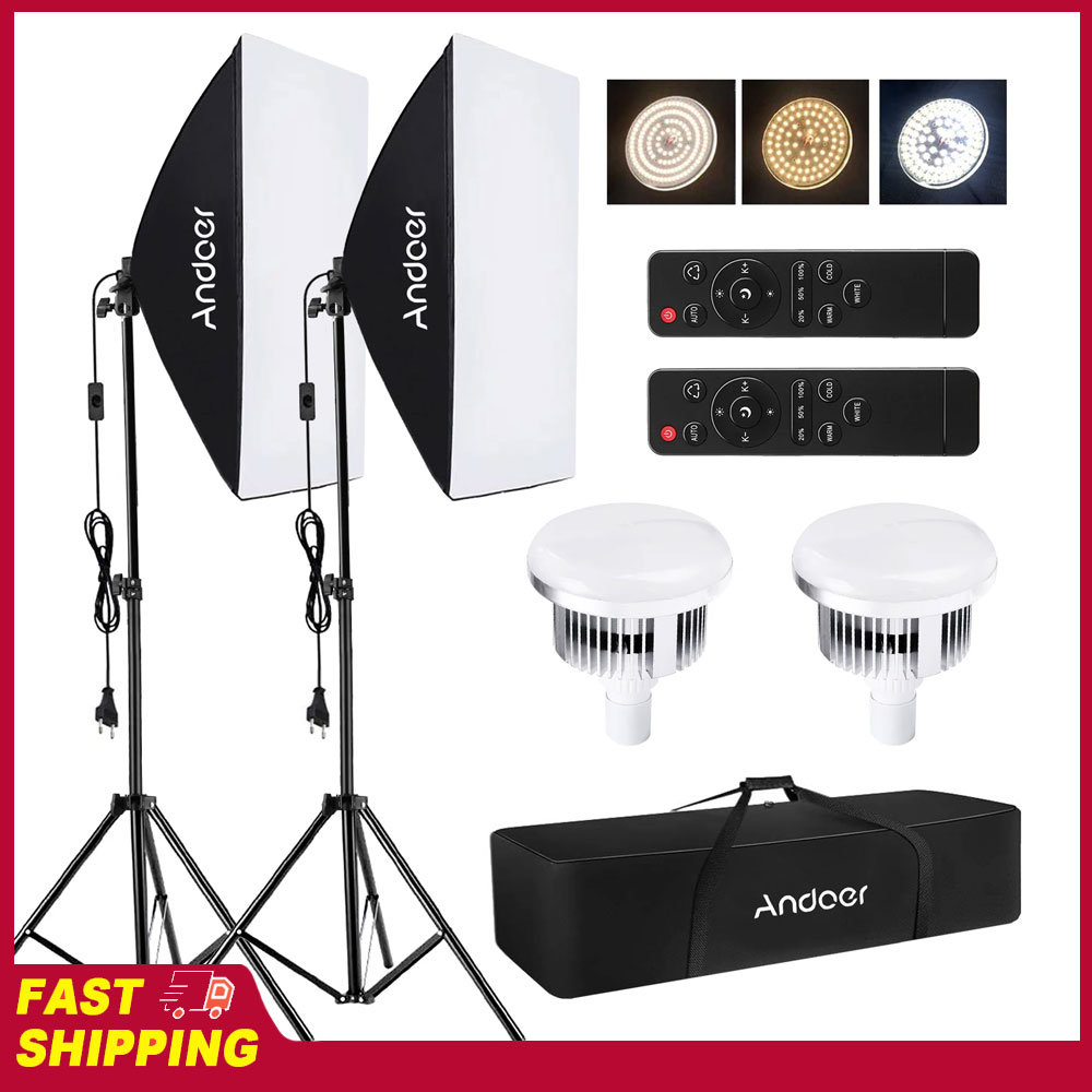 Photography Lighting Setup - Andoer Softbox Lighting Set Studio Photography