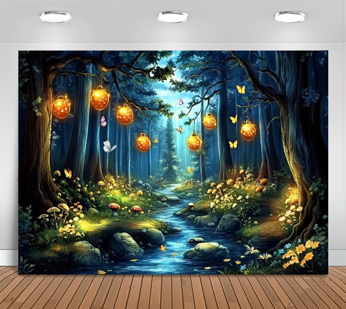 Photography Lighting Ideas - Enchanted Forest Ideas Glowing Lantern Stream
