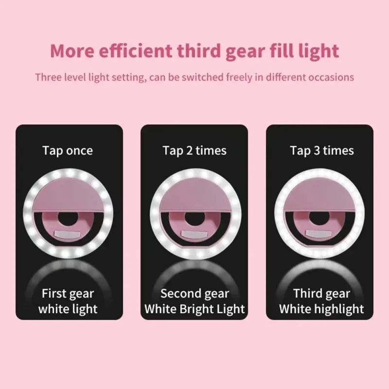 1-4pcs LED Selfie Ring Fill Li - Photography Lighting Description ulasan dan harga