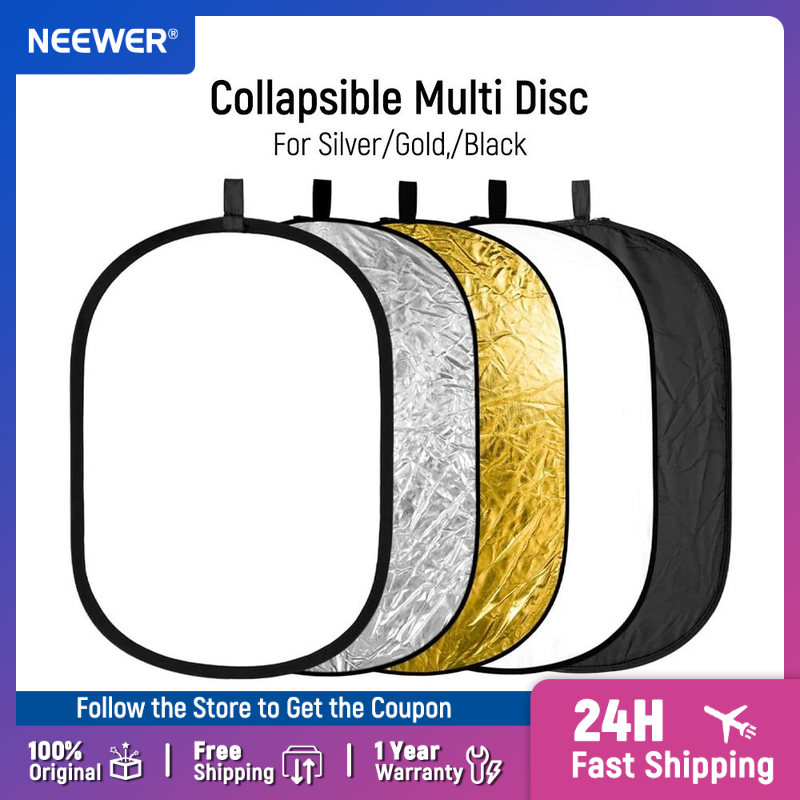 NEEWER Light Reflectors for Ph - Reflector Disc Silver ulasan dan harga