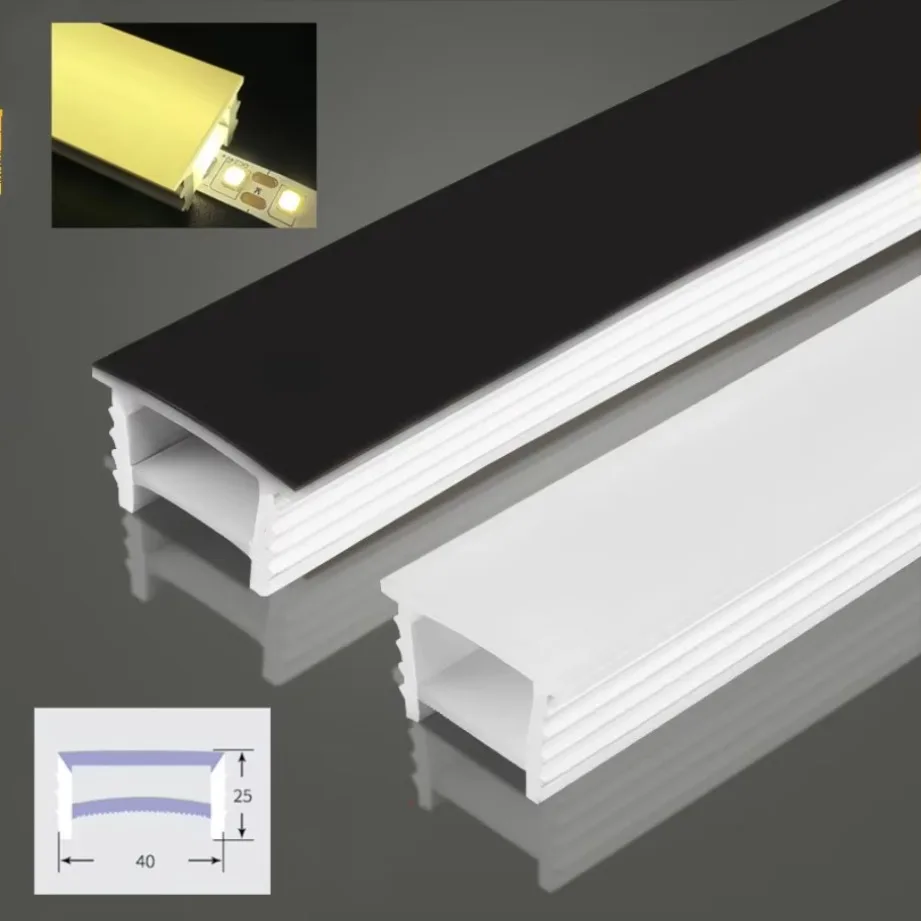 Recessed White Silicone Tube L - Diffusion Material Roll ulasan dan harga
