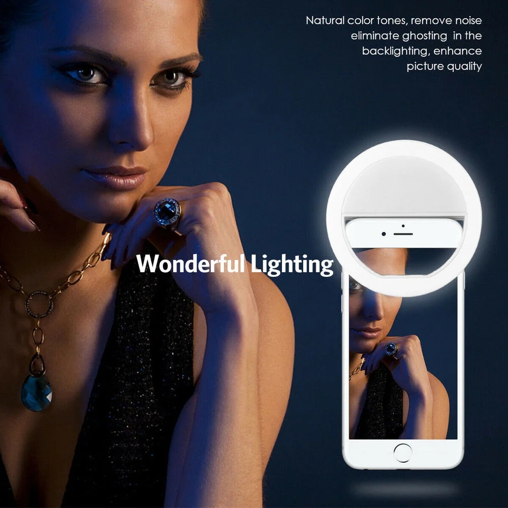 USB Rechargeable LED Selfie Ri - Photography Lighting Description ulasan dan harga