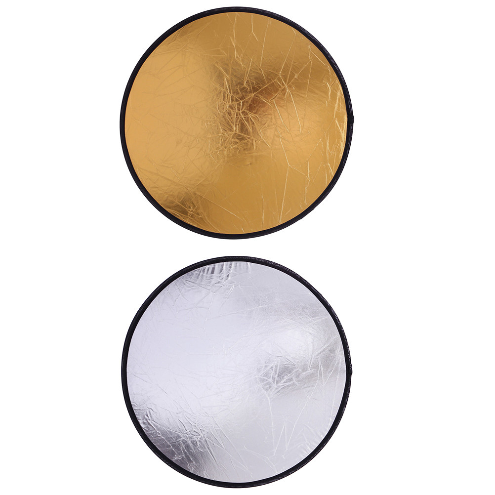 2Pcs Photography Reflector Sup - Reflector Disc Silver ulasan dan harga