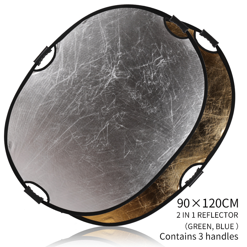Portable 2-in-1 35x47inch/90x1 - Reflector Disc Silver ulasan dan harga