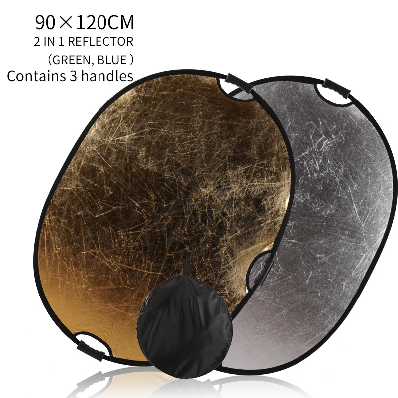 Portable 2-in-1 35x47inch/90x1 - Reflector Disc Silver ulasan dan harga