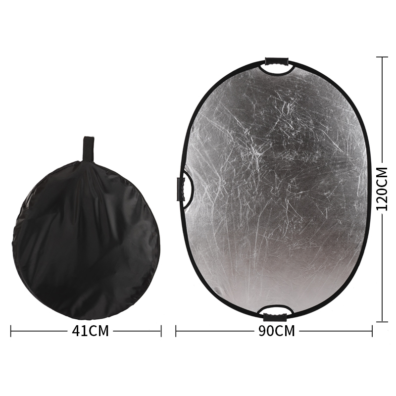 Portable 2-in-1 35x47inch/90x1 - Reflector Disc Silver ulasan dan harga