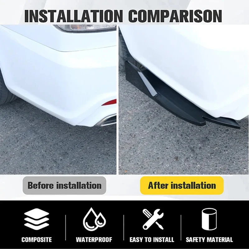 Pair Universal Car Rear Bumper - Diffusion Material Roll ulasan dan harga