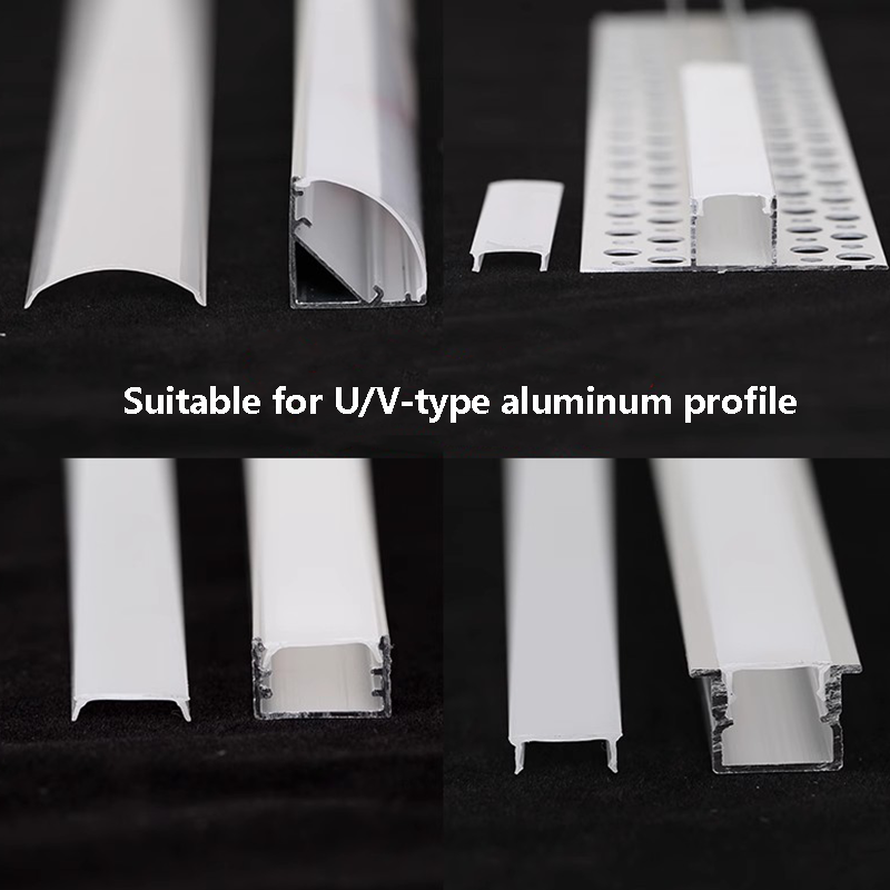 White/Black U-Shape Alumium Pr - Diffusion Material Roll ulasan dan harga