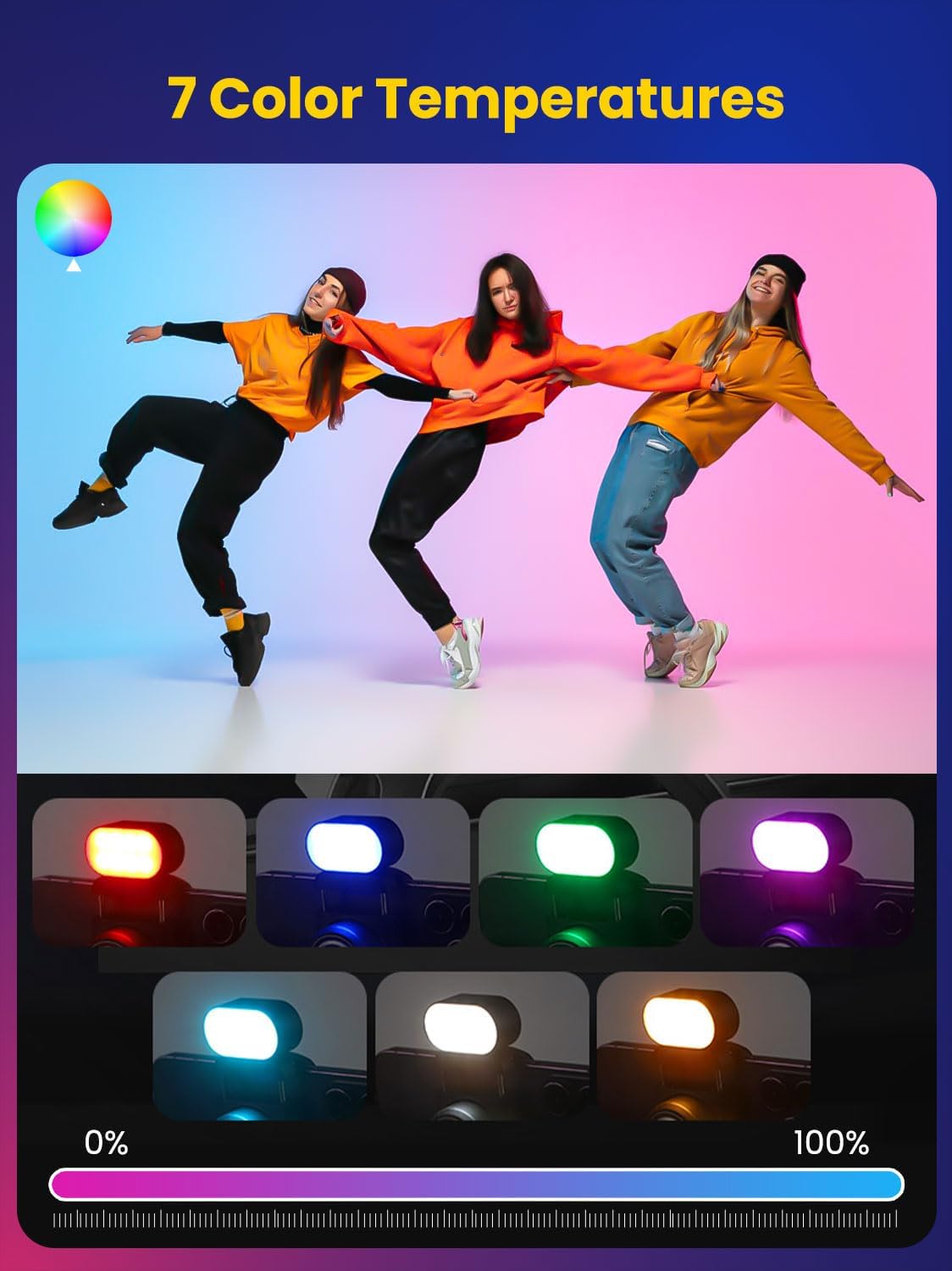 AOCHUAN Mini RGB Magnetic Fill - Photography Lighting Patterns ulasan dan harga
