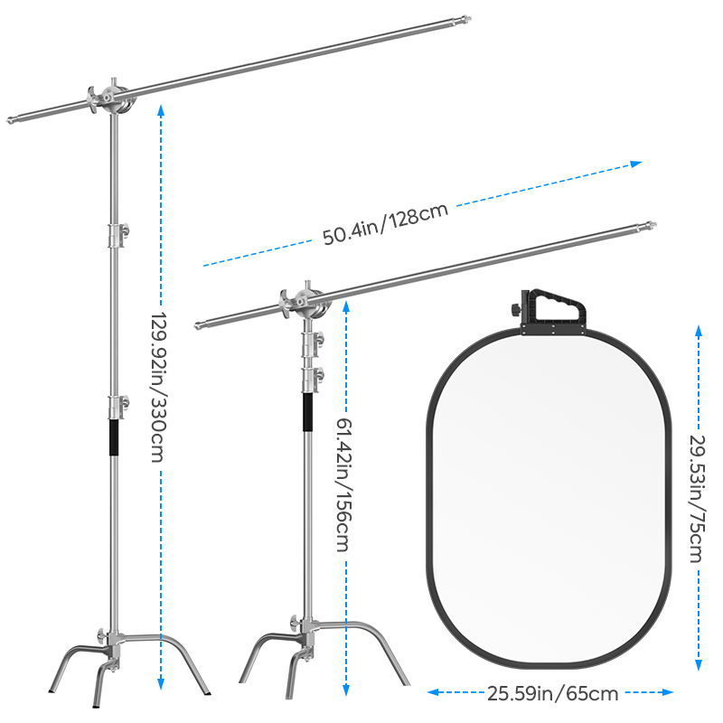 25*29in Light Reflector Stand  - Reflector Disc Silver ulasan dan harga
