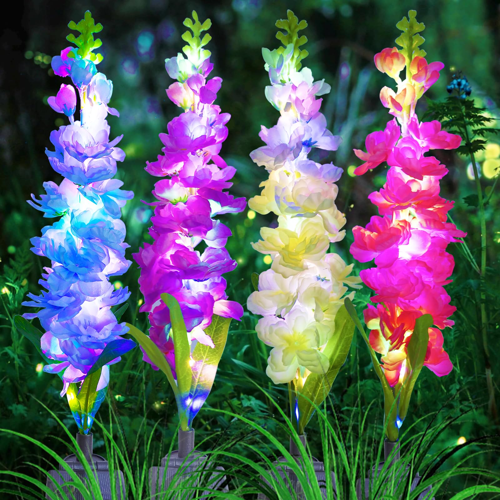 Solar Garden Lights, Solar Del - Flower Photography Led Lighting Pack ulasan dan harga