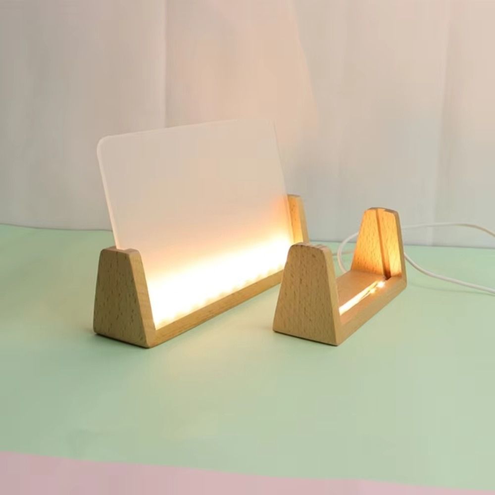Warm Light Wooden Lighted Base - Photography Lighting Portrait ulasan dan harga