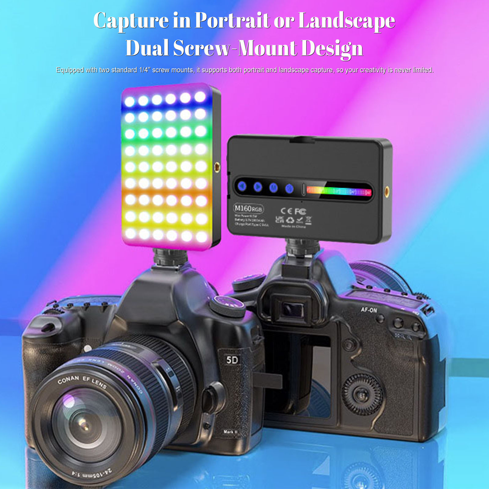 6.5W RGB LED Video Light 2700K - Photography Types Of Lighting ulasan dan harga