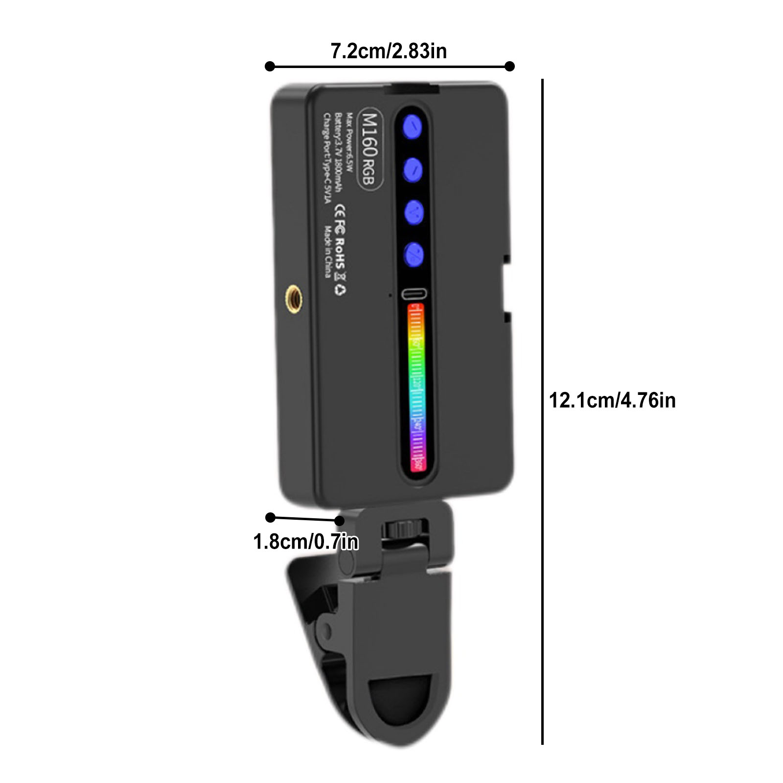 6.5W RGB LED Video Light 2700K - Photography Types Of Lighting ulasan dan harga