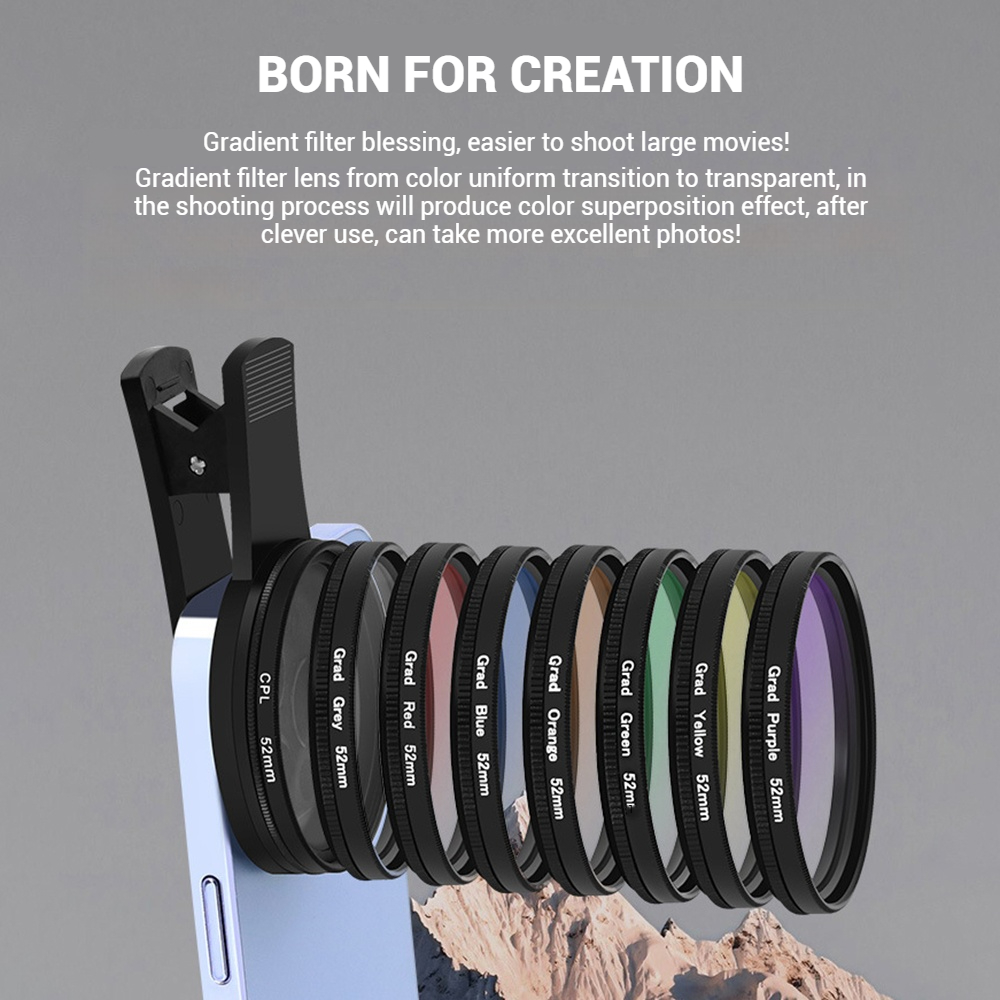 52mm Clip-On Smartphone Camera - Lighting In Photography For Beginners ulasan dan harga