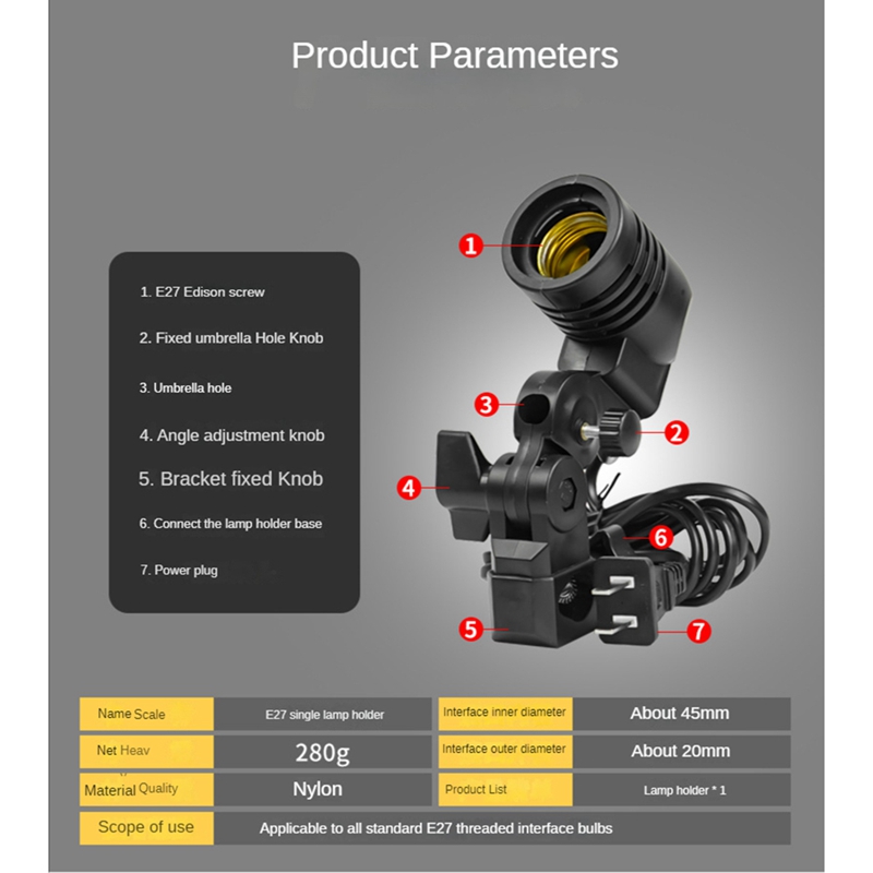 Light Lamp Photo Studio E27 AC - Photography With Lighting ulasan dan harga
