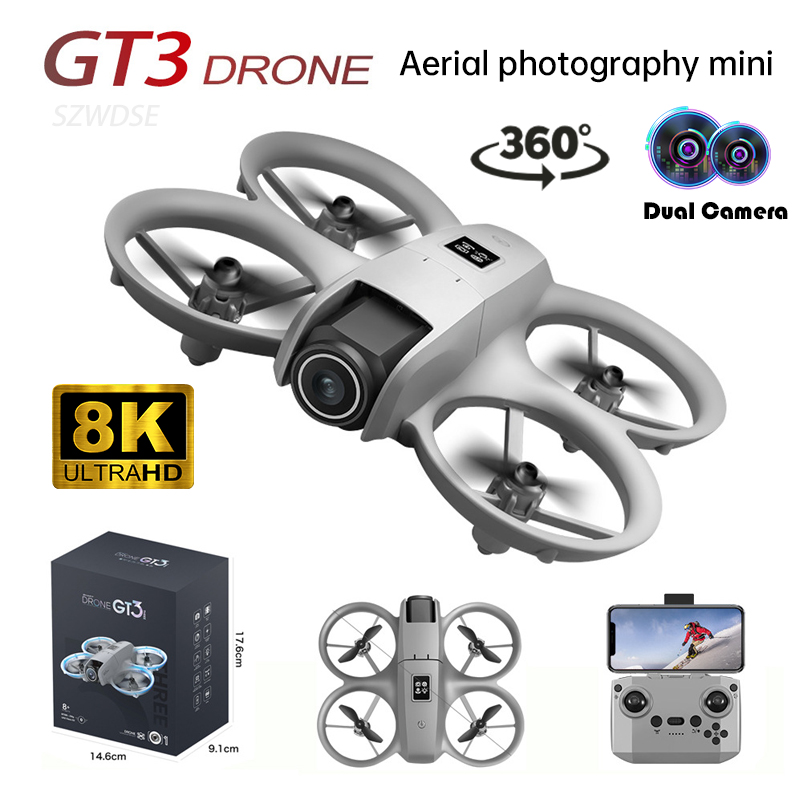 NEW GT3 Mini Foldable Drone Wi - Photography Lighting Position ulasan dan harga