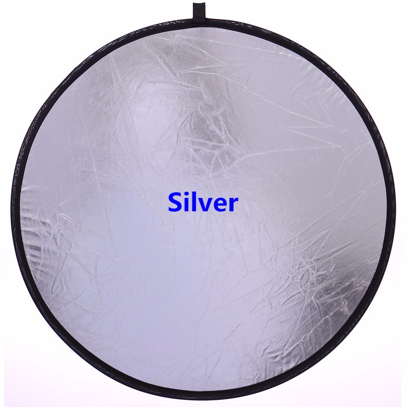 60cm 2in1 Handhold Multi Colla - Reflector Disc Silver ulasan dan harga