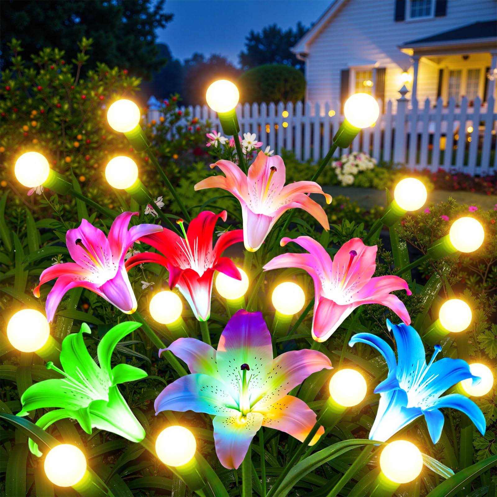 2/4 Pack Upgraded Solar Lights - Flower Photography Led Lighting Pack ulasan dan harga