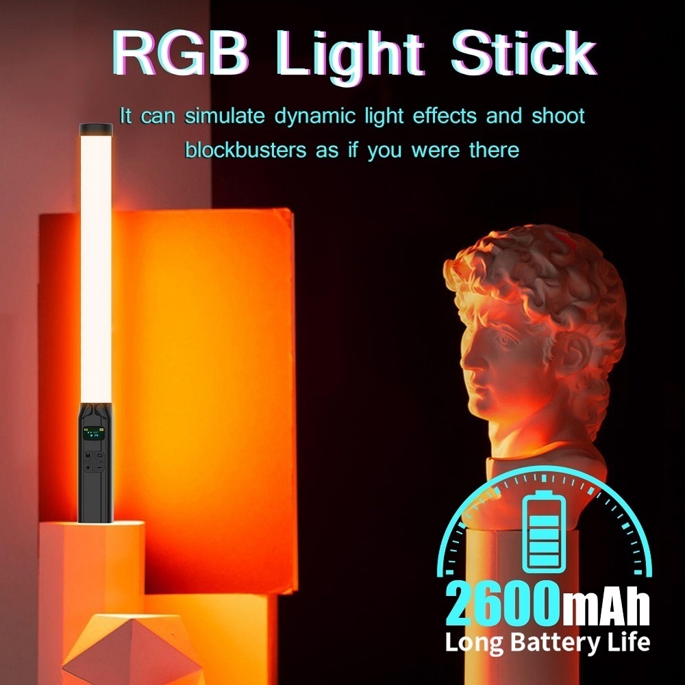 50CM RGB Stick Light Wand Ligh - Photography Types Of Lighting ulasan dan harga