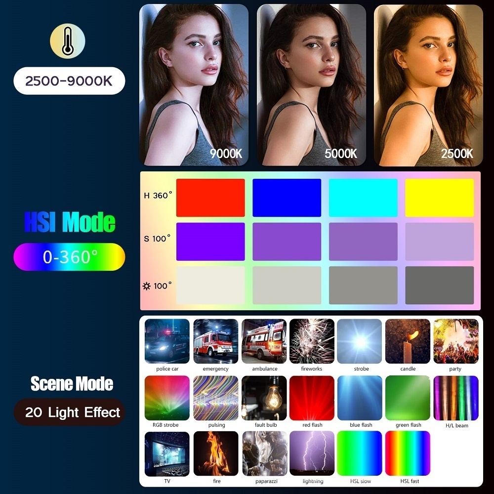 50CM RGB Stick Light Wand Ligh - Photography Types Of Lighting ulasan dan harga