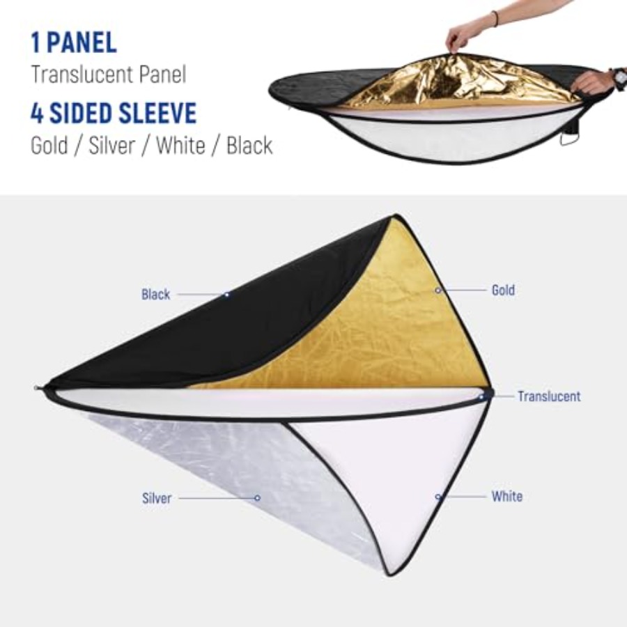 51 Inch/130 Centimeter Light R - Reflector Disc Silver ulasan dan harga