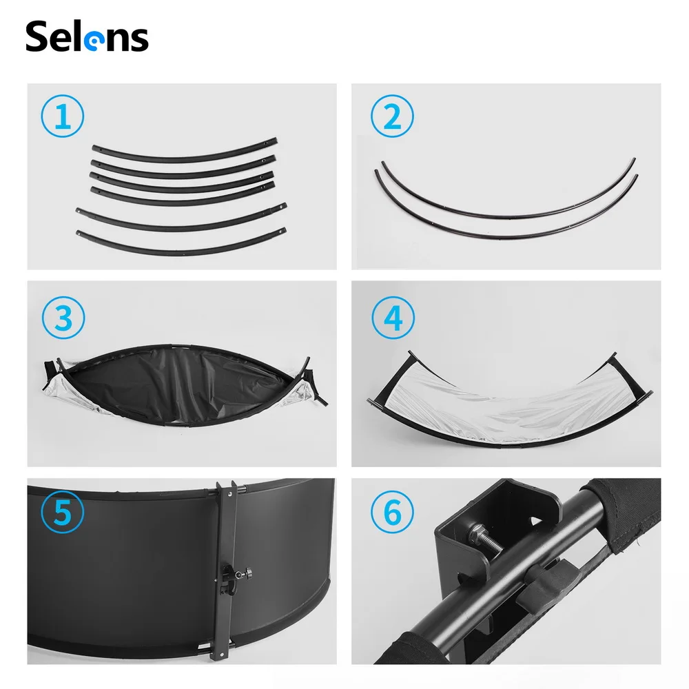 Selens 4-IN-1 U-typed 105x260c - Photography Types Of Lighting ulasan dan harga