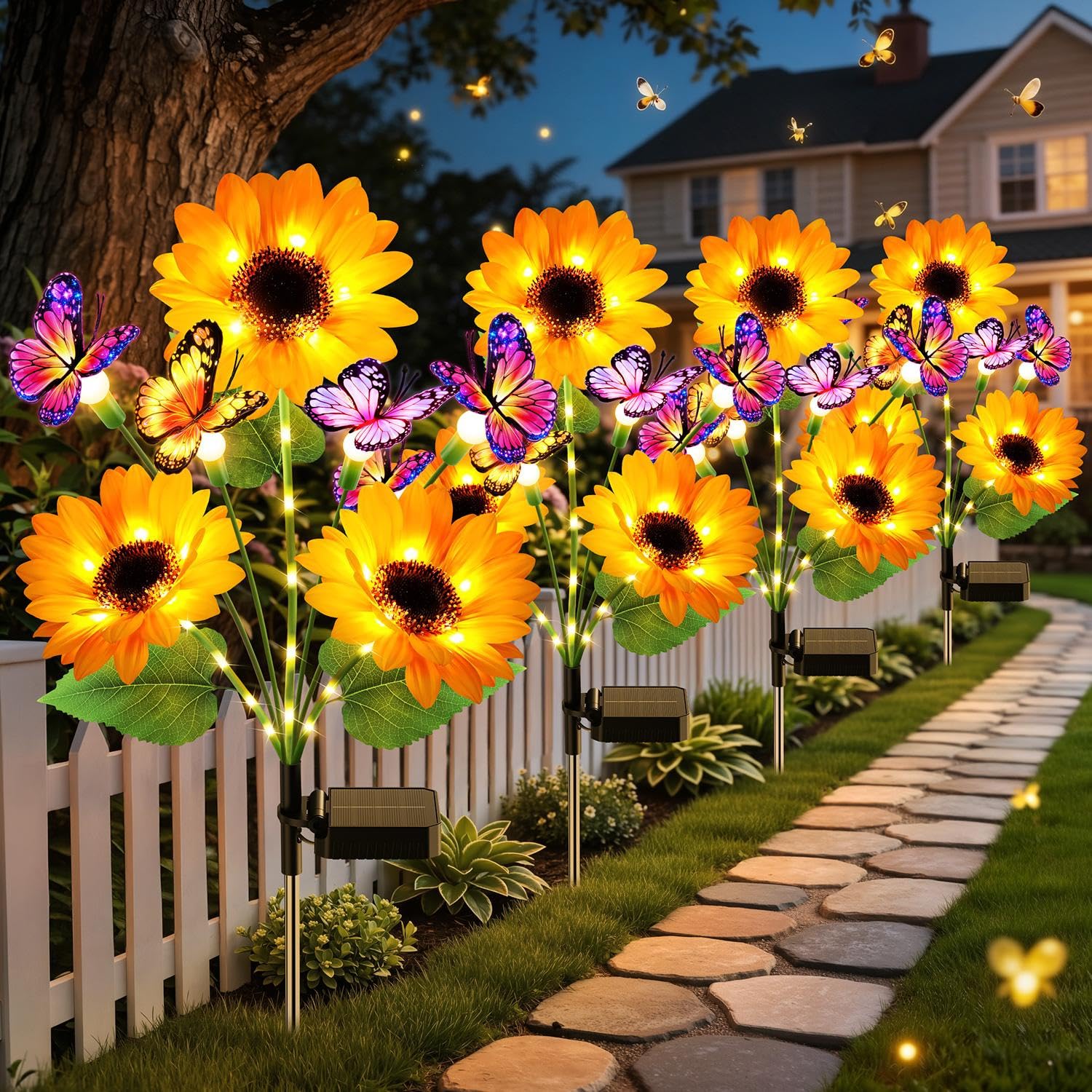 Solar Garden Lights Outdoor De - Flower Photography Led Lighting Pack ulasan dan harga