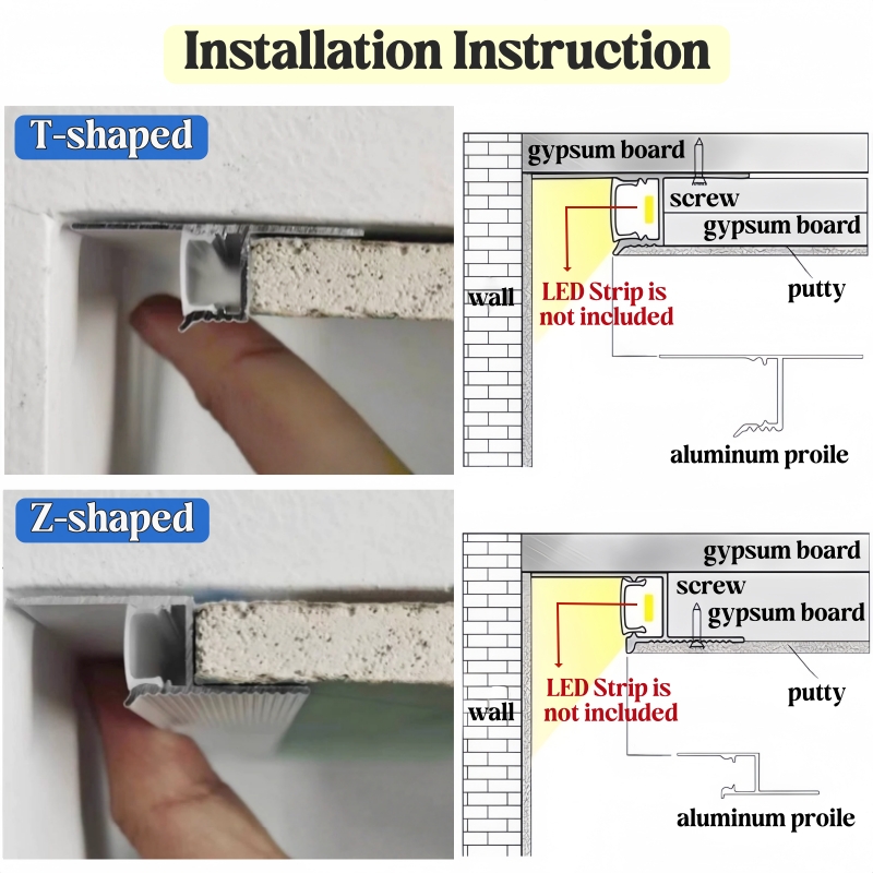 T/Z-Shaped Hidden Ceiling Gap  - Diffusion Material Roll ulasan dan harga