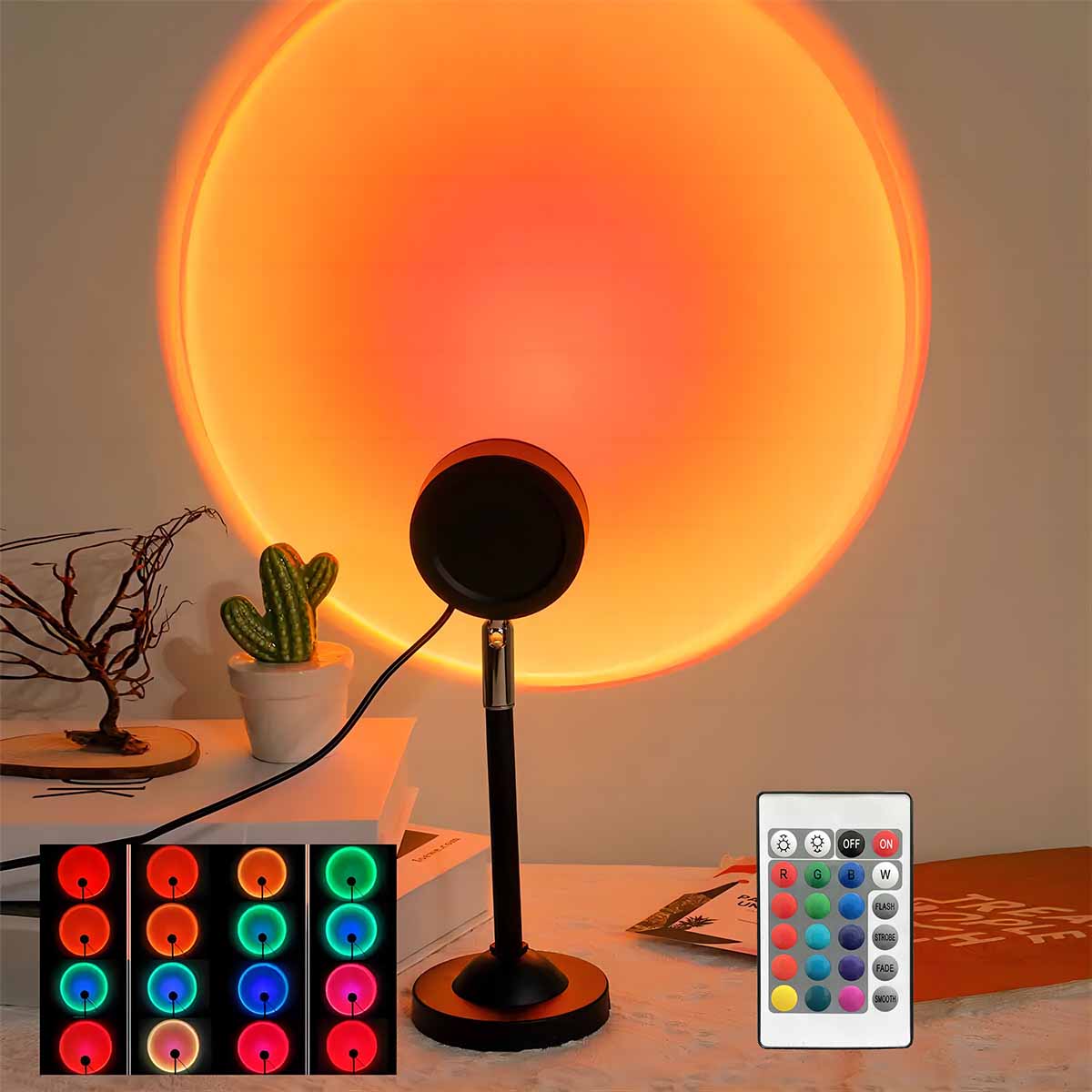 Sunset Projection Light Remote - Photography Lighting Setup ulasan dan harga