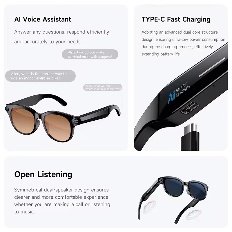M89-S AI Smart Glasses Equippe - Macro Photography Led Lighting ulasan dan harga