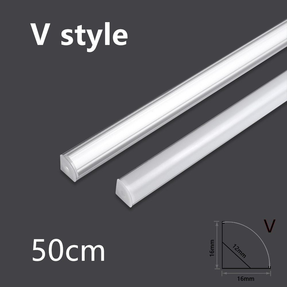 LED 50cm Aluminium Channel for - Diffusion Material Roll ulasan dan harga