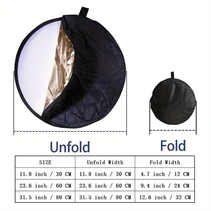 1pc Portable five in one refle - Reflector Disc Silver ulasan dan harga
