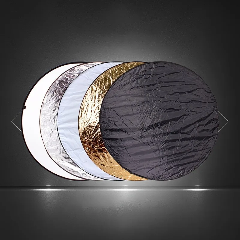 1pc Portable five in one refle - Reflector Disc Silver ulasan dan harga