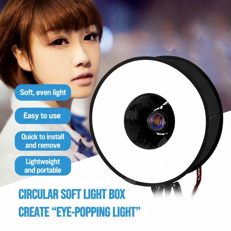 Foldable 45cm Ring‑flash Soft‑ - Photography Lighting Modifiers ulasan dan harga