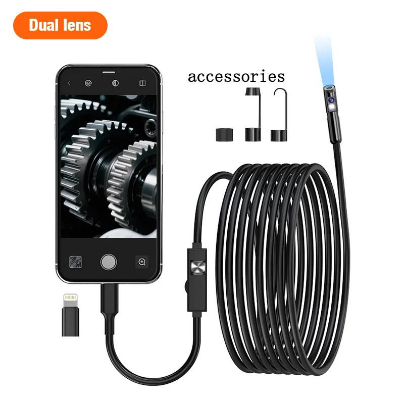 Single/Dual Lens Endoscope Cam - Macro Photography Led Lighting ulasan dan harga