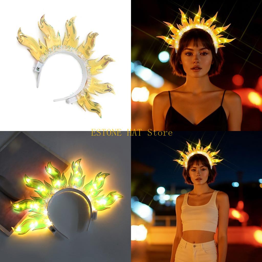 49MF LED Flame Glowing Hairban - Photography Lighting Patterns ulasan dan harga