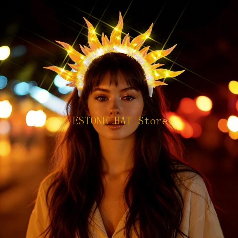 49MF LED Flame Glowing Hairban - Photography Lighting Patterns ulasan dan harga