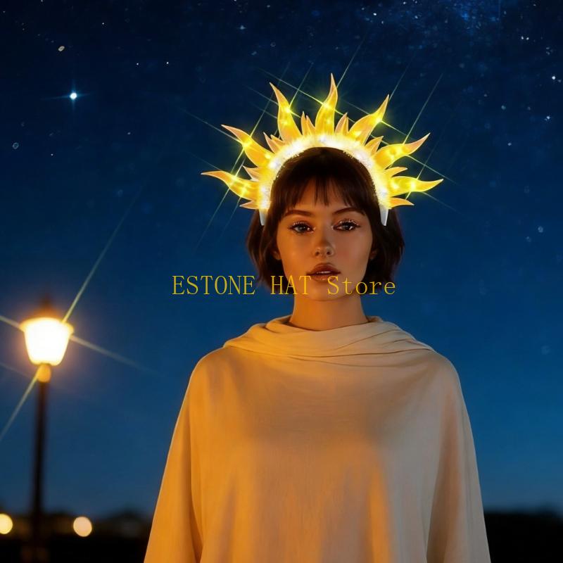 49MF LED Flame Glowing Hairban - Photography Lighting Patterns ulasan dan harga