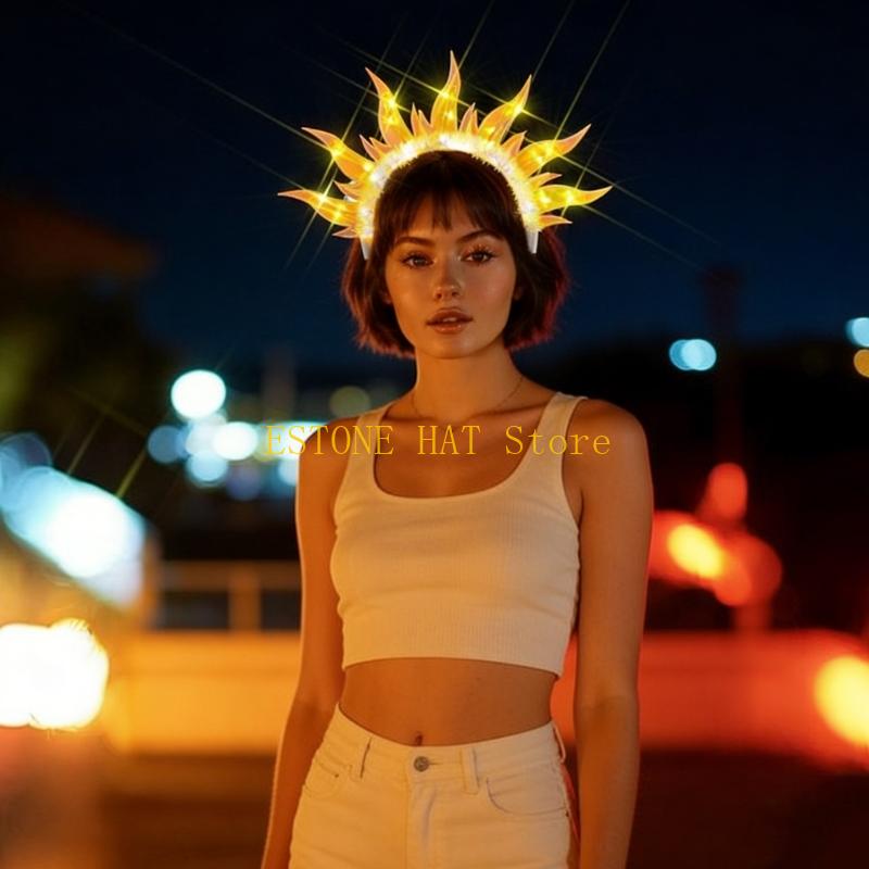 49MF LED Flame Glowing Hairban - Photography Lighting Patterns ulasan dan harga