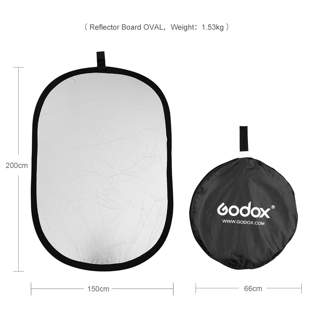 Godox 2in1  Gold and Silver Ov - Reflector Disc Silver ulasan dan harga