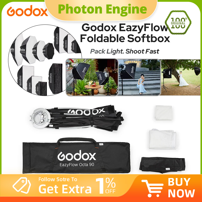 Godox EazyFlow series Foldable - Photography Lighting Setup ulasan dan harga