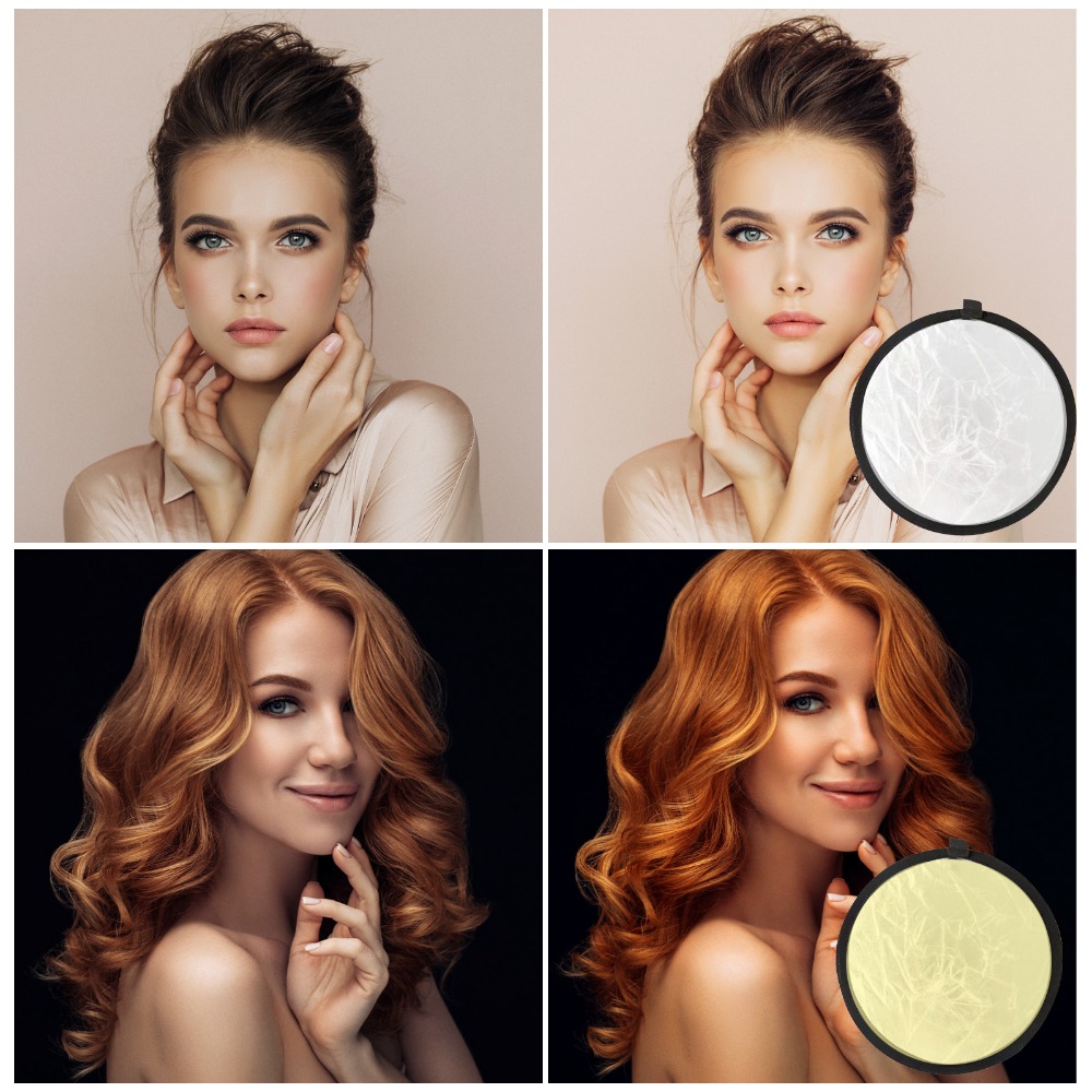 30cm Photography Light Reflect - Reflector Disc Silver ulasan dan harga